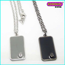 Wholesale Custom Made Enamel Hip-Pop Dog Pendant Silver Necklace